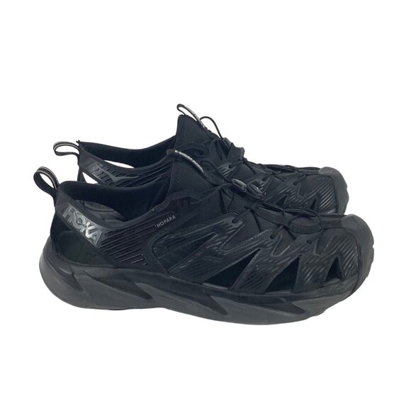 Hoka One One Hopara Mens Trail Sandals Size 13 Black ***READ*** - Picture 2 of 9